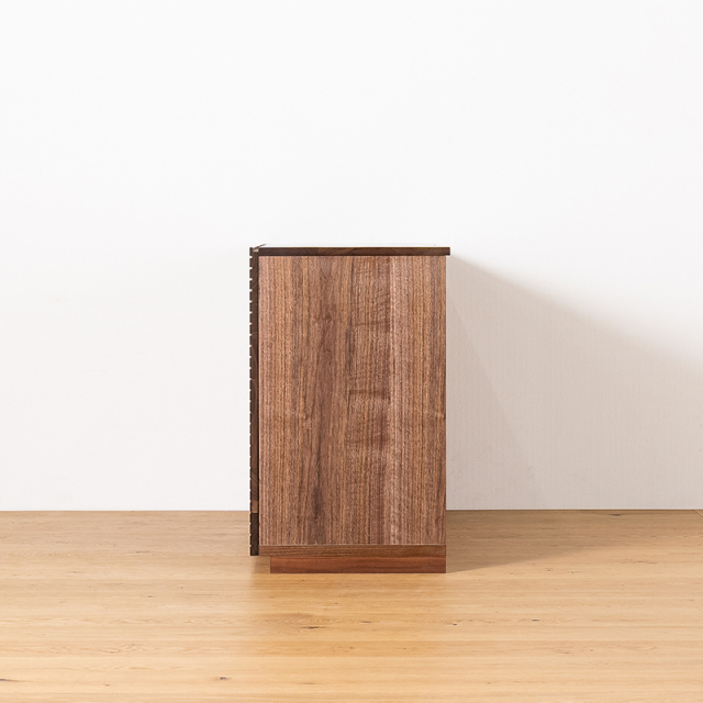 天然木、無垢材使用キャビネット風雅／FUUGA-幅1200mm（ウォルナット・ウォルナット-スリット）st5