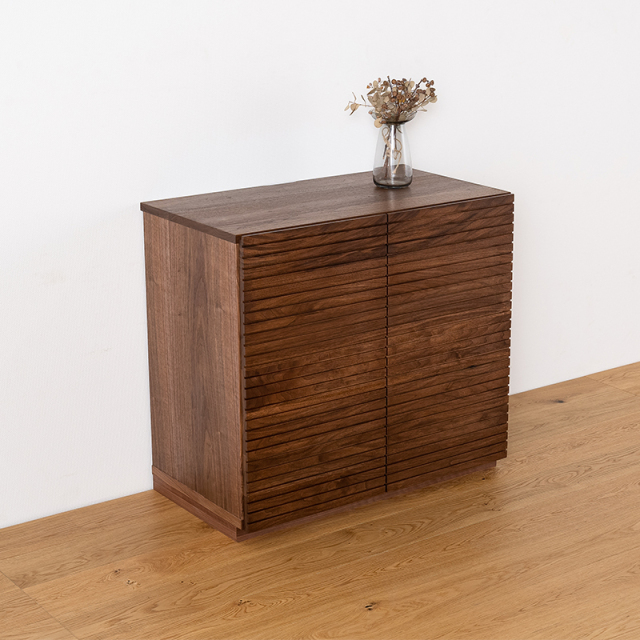 ウォールナット調　キャビネット 風雅／FUUGA キャビネット W800（ウォールナット・ウォルナット）