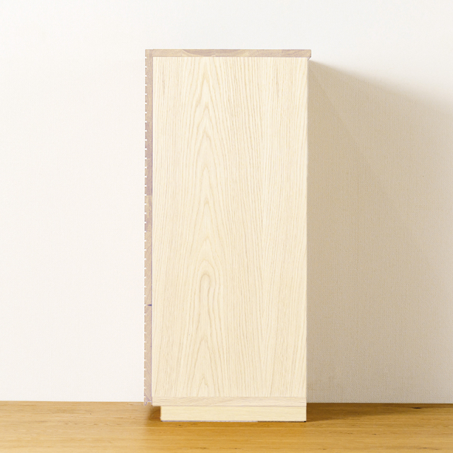 風雅／FUUGA　サイドキャビネット 幅490 mm（ホワイトアッシュ-スリット）