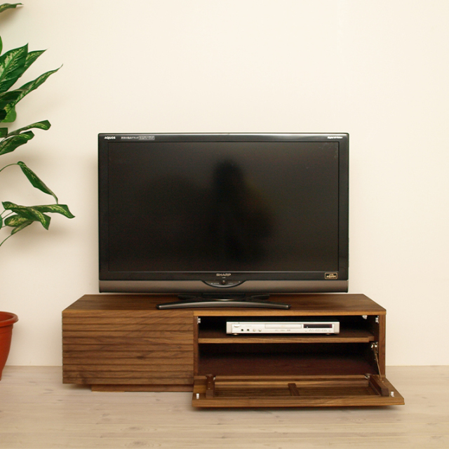 天然木、無垢材使用テレビボード 風雅／FUUGA-幅1200mm（ウォール ナット・ウォルナット‐スリット）st2