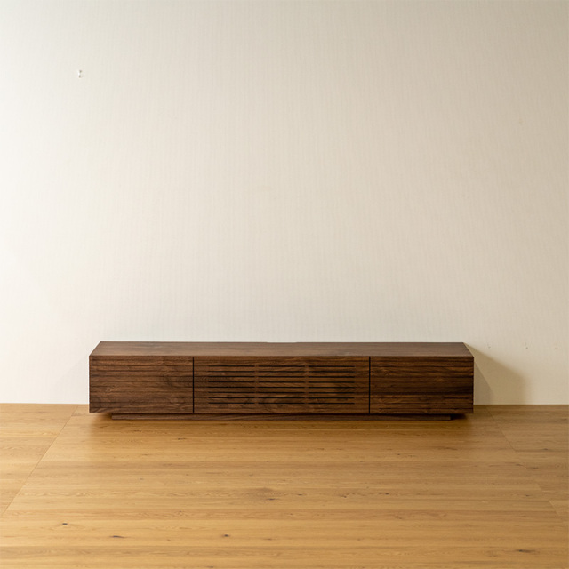 天然木、無垢材使用テレビボード 風雅／FUUGA-幅1800mm（ウォールナ ット・ウォルナット‐スリット）st2