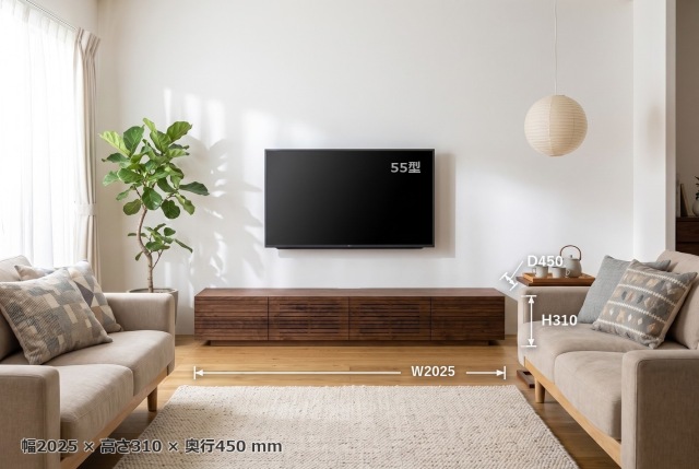 北欧ナチュラルスタイルの風雅テレビボード