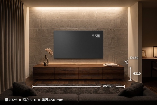 ホテルライクスタイルの風雅テレビボード