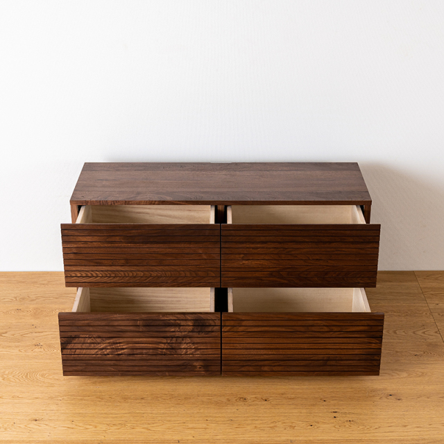 風雅／FUUGA ローチェスト W1000（ウォールナット・ウォルナット