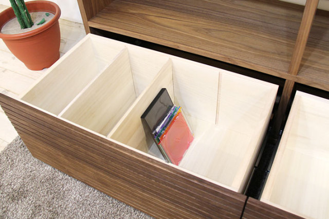 天然木・無垢材使用のシェルフ・飾り棚 ウォールナット 風雅