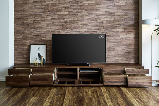 天然木・無垢材のテレビボード風雅type2ウォールナット幅3000mm8