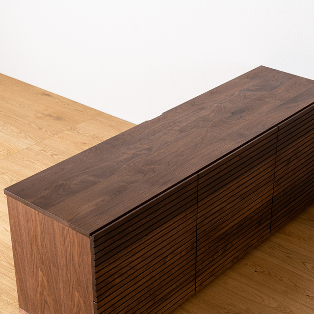 天然木・無垢材使用のシンプル家具シリーズ 風雅 チェスト ウォールナット