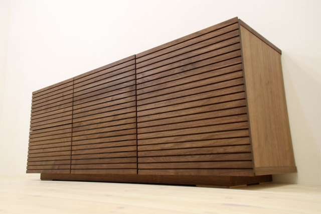 天然木・無垢材使用のシンプル家具シリーズ 風雅 チェスト ウォールナット