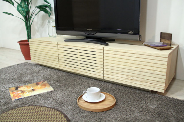 サイズオーダー可】天然木、無垢材使用テレビボード 風雅／FUUGA-W1500