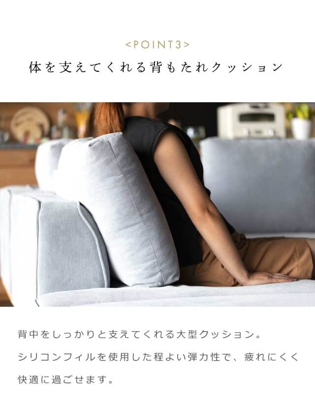 2Pソファ ?(クッション大x1、クッション小x1 付属)