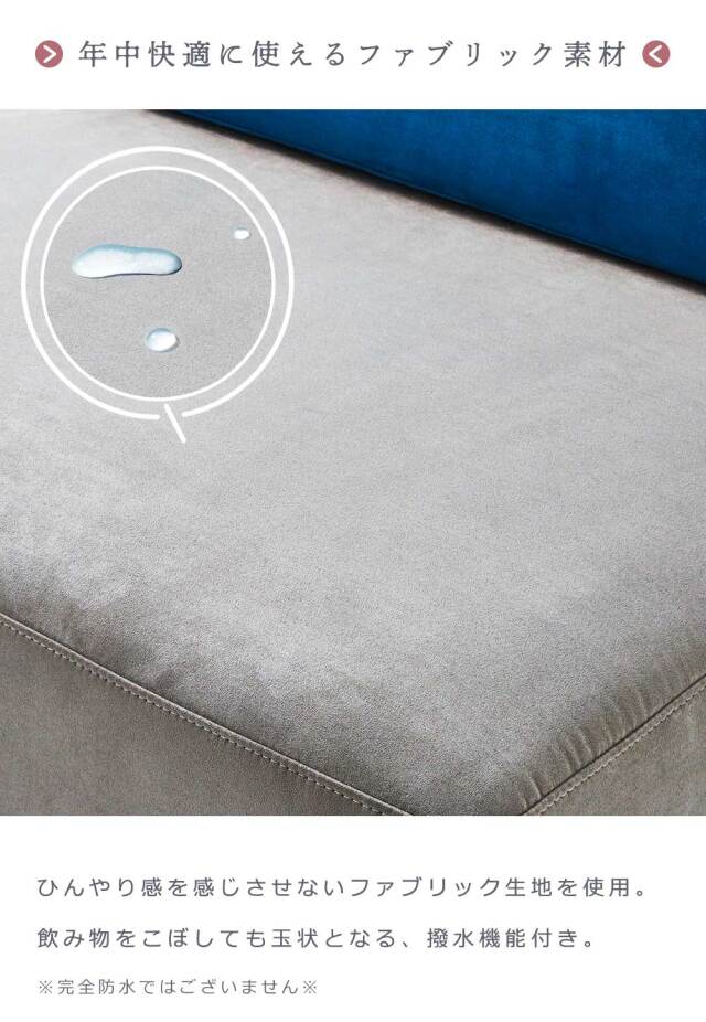 2Pソファ (背クッション　2個付）