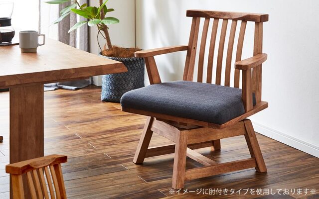 ダイニング4点セット　（150テーブル+肘無回転チェア2脚+130背無ベンチ）