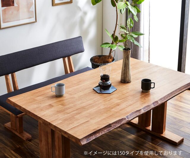 ダイニング6点セット　（180テーブル+160ベンチ+肘付回転チェア2脚+肘無回転チェア2脚）