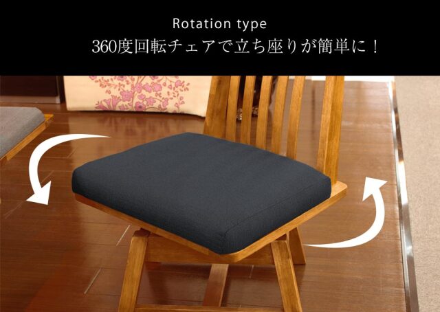 ダイニング6点セット　（180テーブル+160ベンチ+肘付回転チェア2脚+肘無回転チェア2脚）