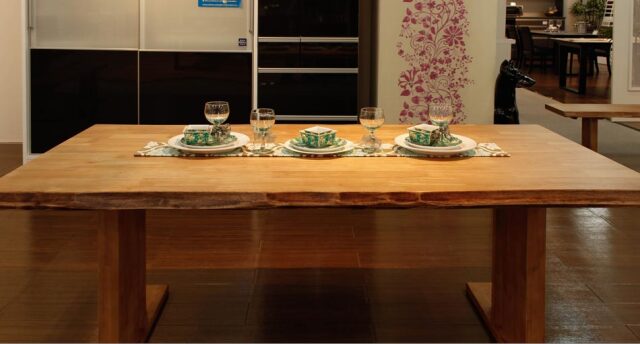 ダイニング6点セット　（180テーブル+160ベンチ+肘付回転チェア2脚+肘無回転チェア2脚）