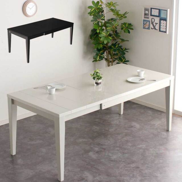 ダイニングテーブル　130-180伸長テーブル