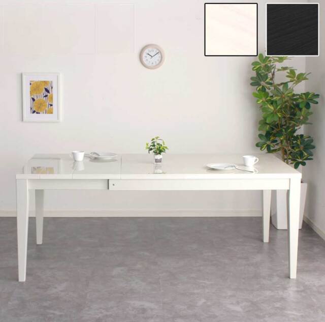 ダイニングテーブル　130-180伸長テーブル