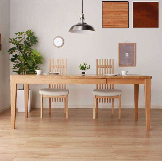 ダイニングテーブル　130-180伸長テーブル