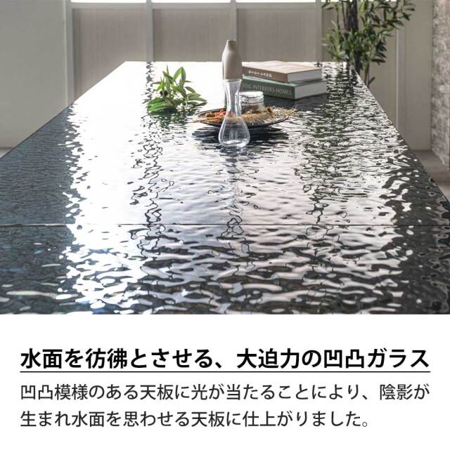 ダイニングセット　強化ガラス　160~236伸長テーブル　5点セット