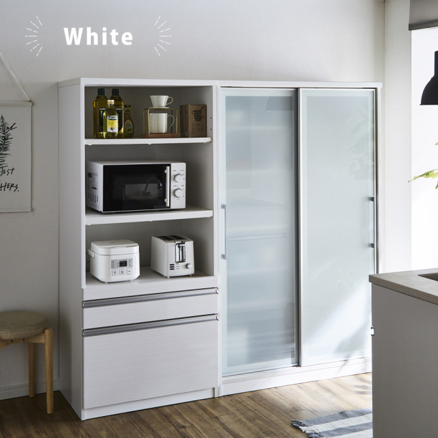 食器棚　ダイニング2点セット　（70レンジボード＆100ダイニングボード）