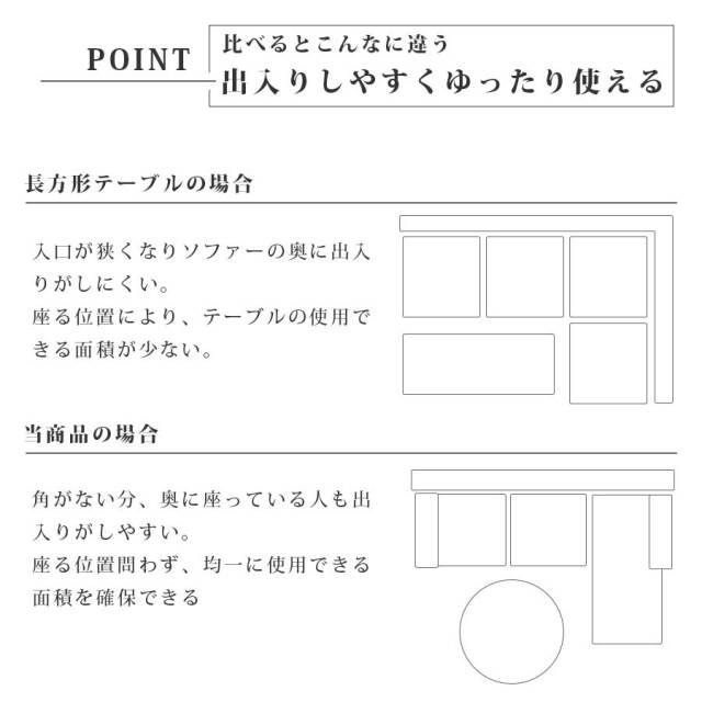 センターテーブル　90Φテーブル