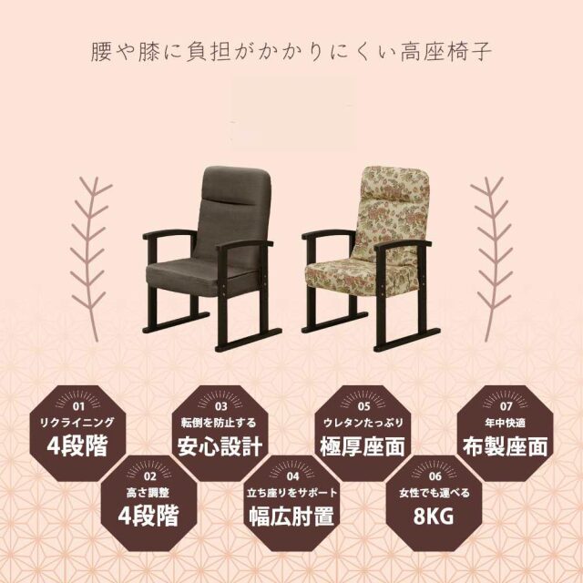 座椅子　H75座椅子　（大）