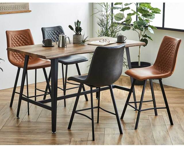 ダイニングセット　90ハイカウンターテーブル　5点セット