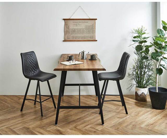 ダイニングセット　90ハイカウンターテーブル　3点セット