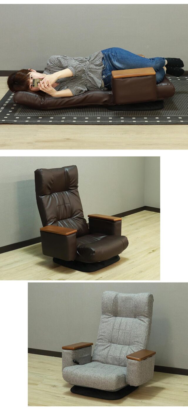 座椅子　収納付回転座椅子