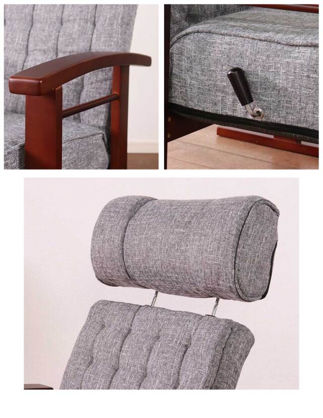 座椅子　木肘高座椅子