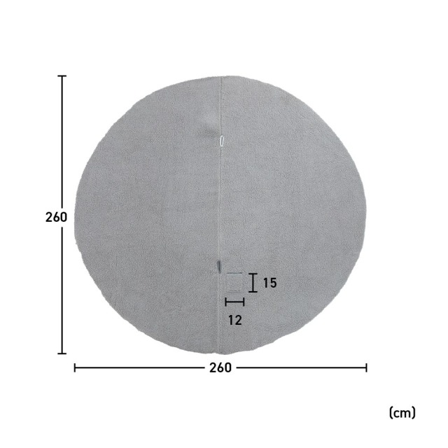 こたつセット　昇降100Φテーブル　布団2点セット　（布団カラー：アイボリー / ライトグレー [リバーシブル]）