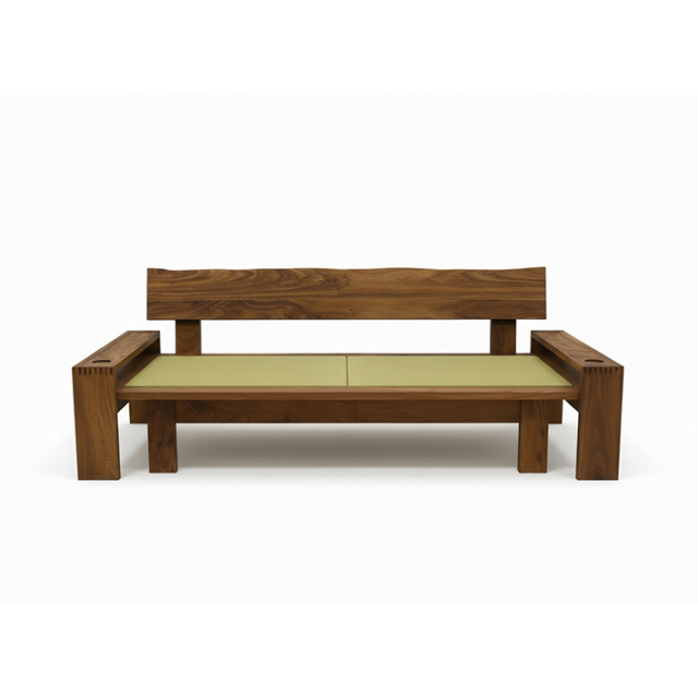 天然木・無垢ウォールナットを使用した和風たたみソファ クルミ/KURUMI