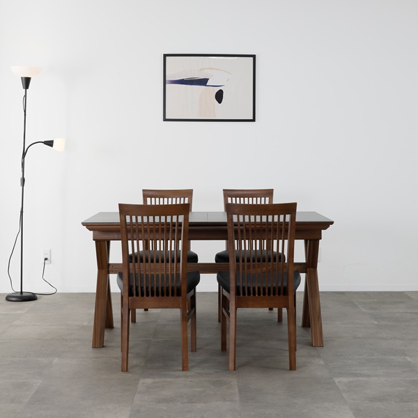 Olivia セラミック調 伸長ダイニングテーブル