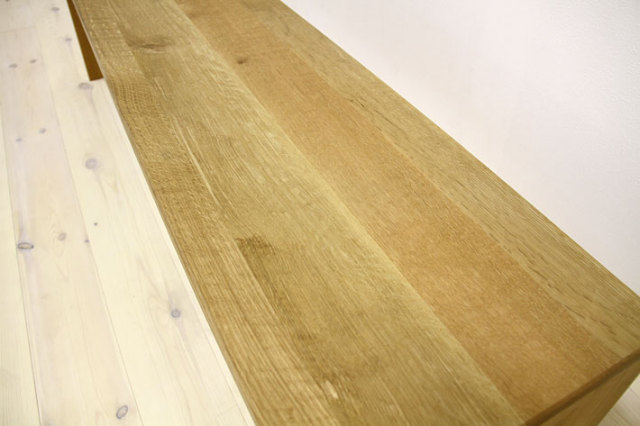 天然木・無垢のベンチ、長イス 凛ホワイトオーク タイプ2