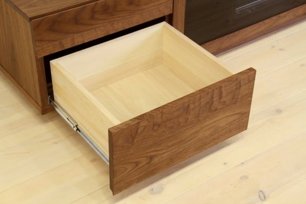 天然木・無垢材使用 高級感あるシンプルな家具シリーズ 凛 テレビボード ウォールナット