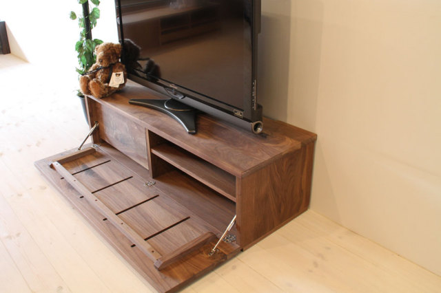 天然木、無垢材使用テレビボード 彩美／SAIBI-W1200（ウォールナット