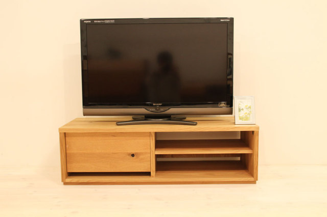 天然木・無垢材使用のシンプル家具シリーズ 彩美 テレビボード ホワイトオーク