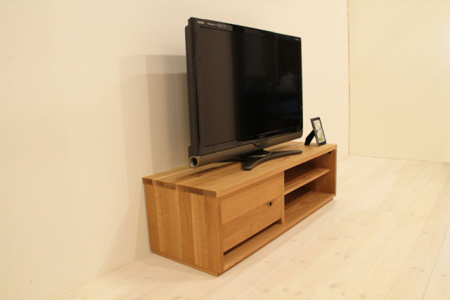 天然木・無垢材使用のシンプル家具シリーズ 彩美 テレビボード ホワイトオーク