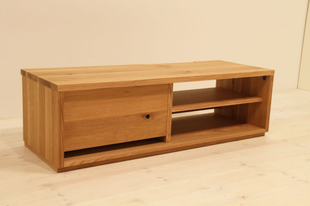 天然木・無垢材使用のシンプル家具シリーズ 彩美 テレビボード ホワイトオーク