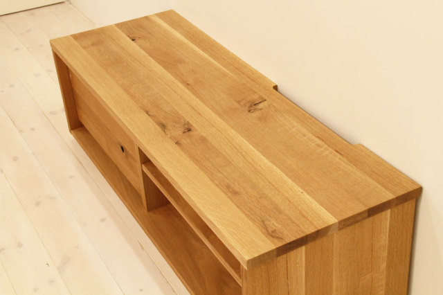 天然木・無垢材使用のシンプル家具シリーズ 彩美 テレビボード ホワイトオーク