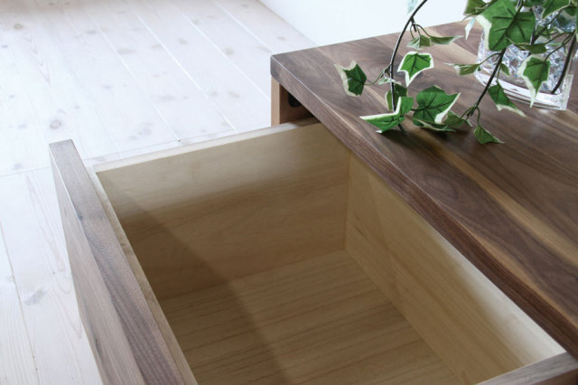 天然木・無垢材使用のシンプル家具シリーズ 彩美 テレビボード ウォールナット