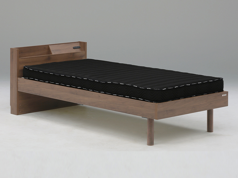 Tasiaa2口コンセント付き高さ調節可能ベッド　シングル