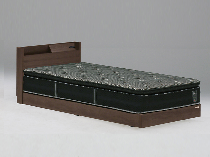 Tasiaa2口コンセント付き高さ調節可能ベッド　シングル