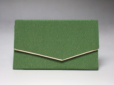 数珠袋　数珠入　ちりめん　緑