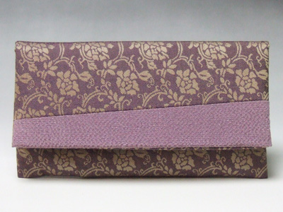 数珠袋　数珠入　正絹　名物裂　紫