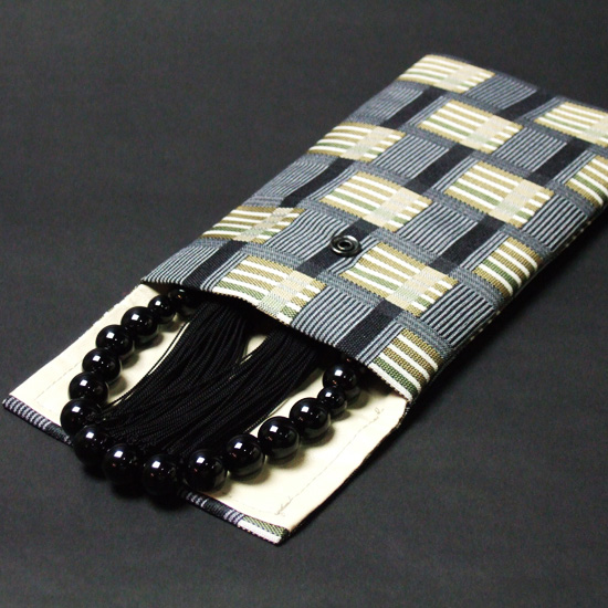 数珠袋　数珠入　流し込　黒