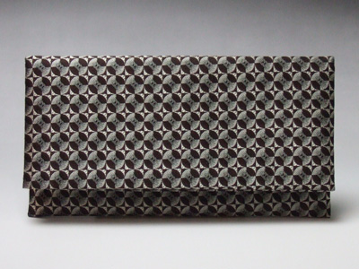 数珠袋　数珠入　西陣織　華市松　茶