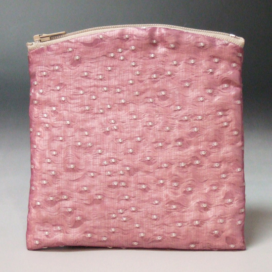 数珠袋　数珠入　ポーチ型　ピンク