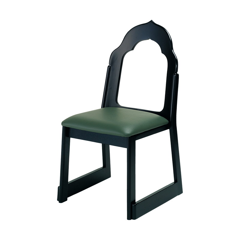 寺院用仏具 写経用椅子 黒塗 R-501 /ブラウンオーク色 R-502 木製