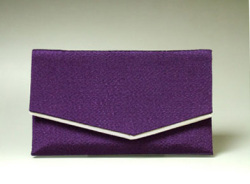 数珠袋　数珠入　ちりめん　紫